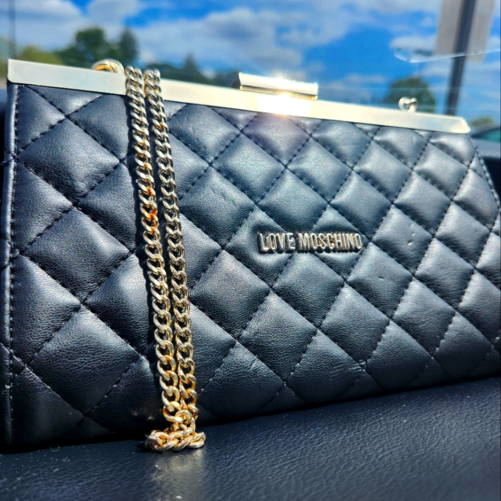 Love Moschino Quilted Clutch/Crossbody